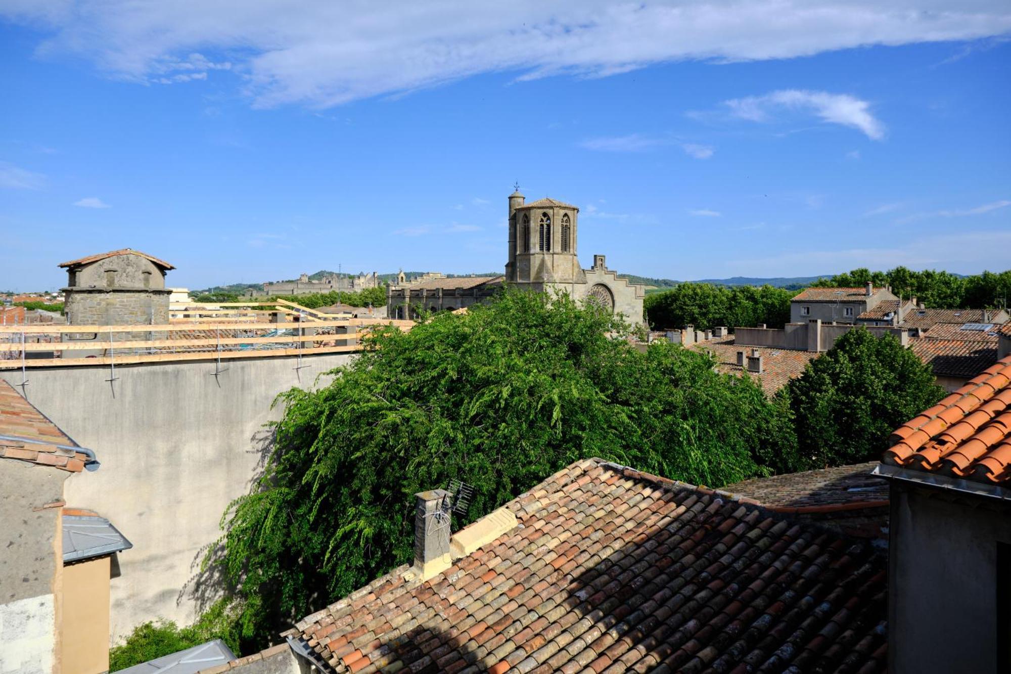 Mon Toit Carcassonnais •Hypercentre •Terrasse •Vue Lägenhet Carcassonne Exteriör bild
